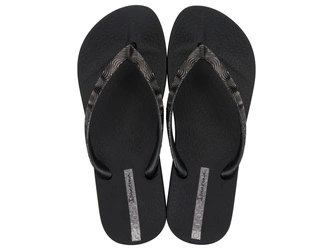 Șlapi de damă Ipanema Mesh IX, negri, confortabili