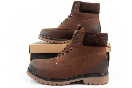 Ghete Chelsea Wrangler Arch pentru bărbați, ghete elegante din piele, maro închis