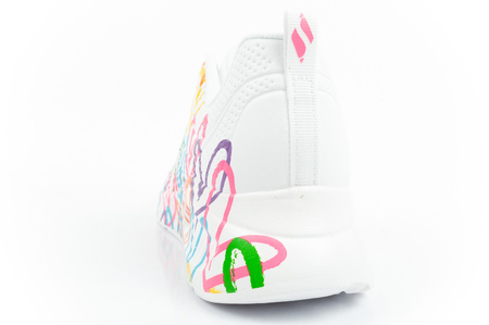 Pantofi sport Skechers Uno Lite, albi, confortabili, pentru femei [177977/WMLT]