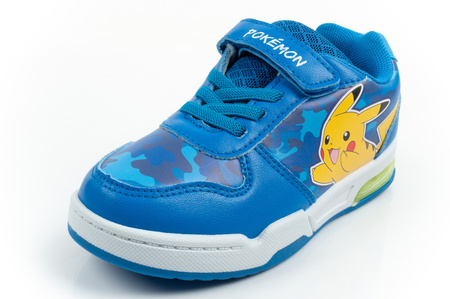 Pantofi sport pentru copii Leomil, adidași ușori Pokemon cu velcro și LED albastru deschis