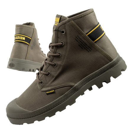 Teniși sport Palladium Pampa Hi Dare II High-Top pentru bărbați, culoare măsliniu