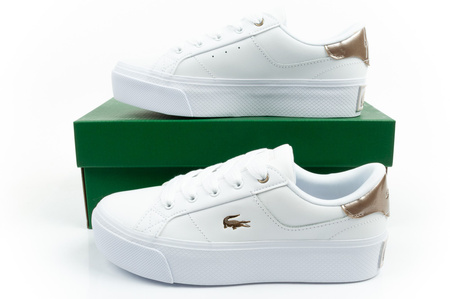 Teniși Lacoste Ziane Platform 126 pentru femei, albi, la modă