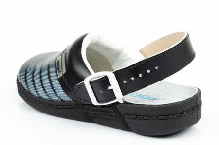 Pantofi de papuci de baie pantofi medicali Abeba din piele [7212]