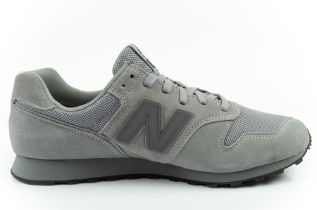 Pantofi sport New Balance 373 pentru bărbați, piele gri la modă și piele întoarsă