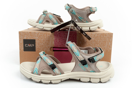 Sandale damă CMP Almaak cu talpă trekking cu închidere cu velcro [38Q9946 13PT]