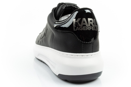 Teniși Karl Lagerfeld Kapri pentru bărbați, piele neagră