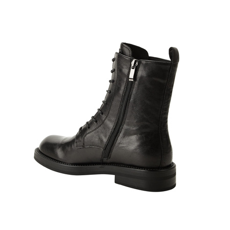 Ghete de damă Lee Cooper, negre, din piele naturală la modă