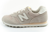 Pantofi sport New Balance 373 pentru femei, piele la modă, bej, alb