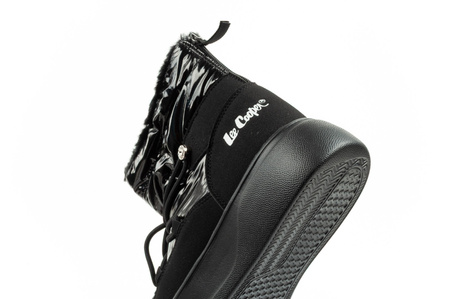 Pantofi de drumeție de iarnă Lee Cooper pentru femei, cu piele lăcuită și izolație