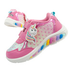 Pantofi sport pentru copii [LE000225] LED unicorn magic, roz.