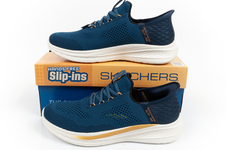 Pantofi sport Skechers Slade pentru bărbați, confortabili, respirabili, bleumarin [210810/BLU].