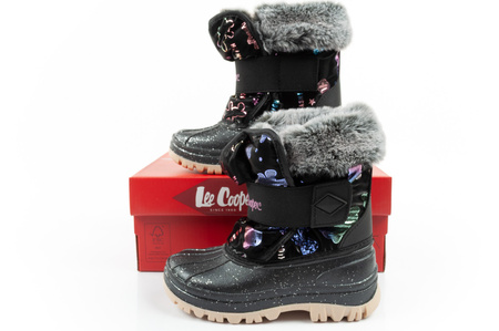 Ghete de zăpadă Lee Cooper de iarnă pentru fete, negre
