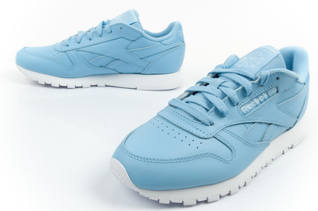 Pantofi sport Reebok Classic pentru femei, albaștri, piele la modă
