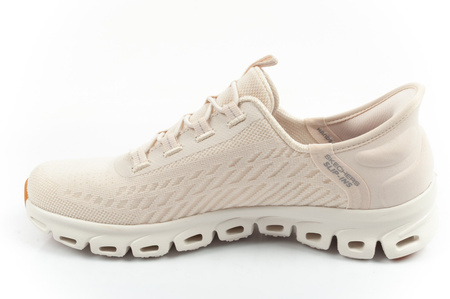 Teniși Skechers Glide-Step pentru femei, pantofi sport confortabili ecru