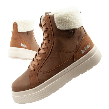 Ghete de iarnă pentru femei Lee Cooper, ușoare, cu izolație din piele de oaie