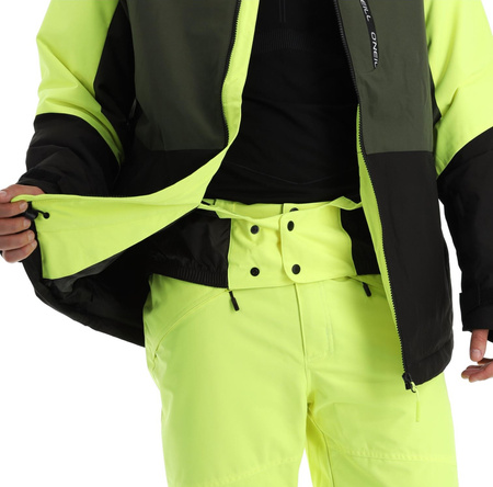 Jachetă sport de iarnă pentru bărbați O'Neill Carbonite Snowboard Ski 10K Verde Negru