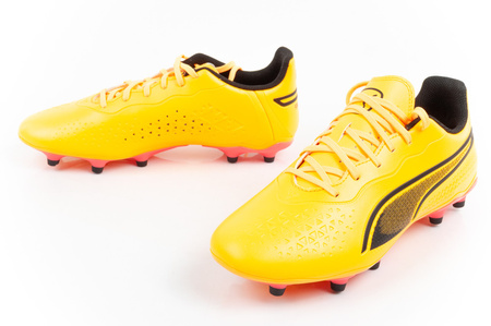 Ghete de fotbal Puma King Match FG/AG [107570 05], portocalii.