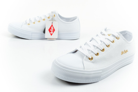 Teniși Lee Cooper pentru femei, albi la modă, confortabili