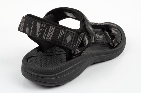 Sandale Lee Cooper pentru bărbați cu velcro pentru vară, plajă, negre ușoare