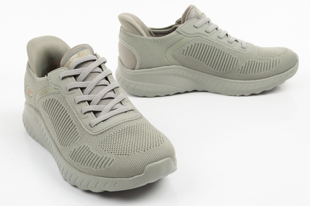Teniși Slip-On pentru femei Skechers Bobs Squad, culoare măsliniu