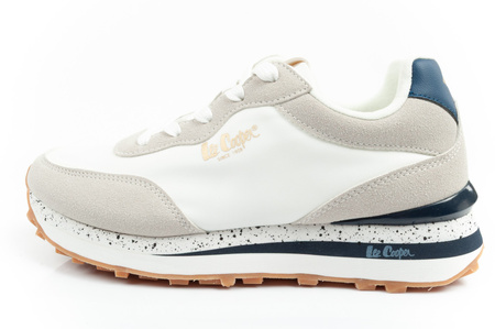 Pantofi sport Lee Cooper Memory Foam pentru femei, albi, confortabili [LCW-25-03-3365L]