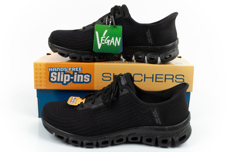 Pantofi sport impermeabili pentru femei Skechers Glide Step [104571/BBK] Slip-in, negru.