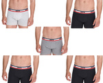 Pantaloni scurți boxer Levi's Boxer pentru bărbați, culoare gri, bumbac, la modă, pachet de 5