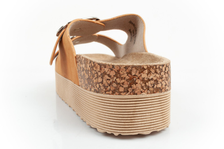 Pantofi Lee Cooper pentru femei, papuci cu platformă, maro, confortabili [LCW-25-35-3494L]