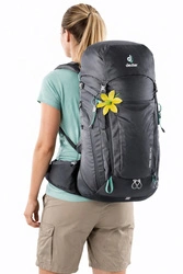Rucsac sport Deuter Trail Pro 34 SL pentru trekking și alpinism, gri
