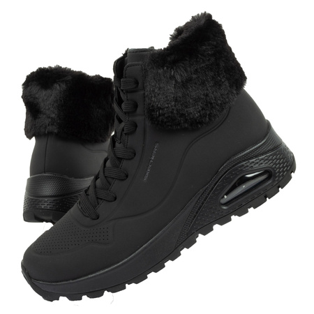 Pantofi sport de damă Skechers Uno Rugged [167274/BBK], negri.