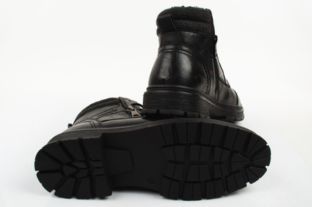 Ghete Wrangler Gillen Fur pentru bărbați, negre, ghete izolate la modă