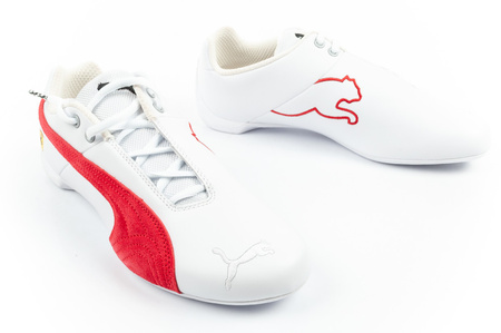 Pantofi sport Puma pentru bărbați Ferrari Future Cat, piele naturală albă, la modă