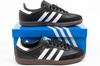 Teniși Adidas Samba OG, piele la modă, negri