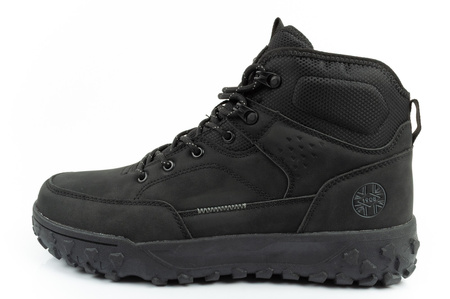 Pantofi de drumeție de iarnă Lee Cooper pentru bărbați cu baretă izolată la gleznă, negri