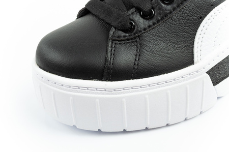 Pantofi sport Puma Mayze pentru femei, cu platformă, negri și albi, la modă