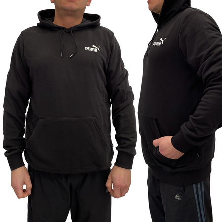 Hanorac sport pentru bărbați Puma Ess Logo [679631 01], negru.
