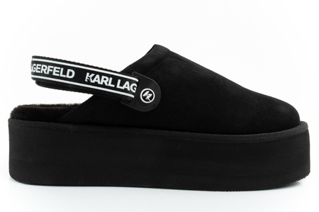 Karl Lagerfeld Pantofi sport termici cu blană, model salopetă [KL48502 50X]