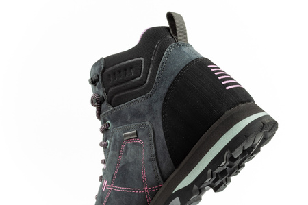 Ghete de drumeție din piele pentru femei CMP Alcor, durabile, impermeabile, peste gleznă, gri