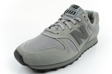 Pantofi sport New Balance 373 pentru bărbați, piele gri la modă și piele întoarsă