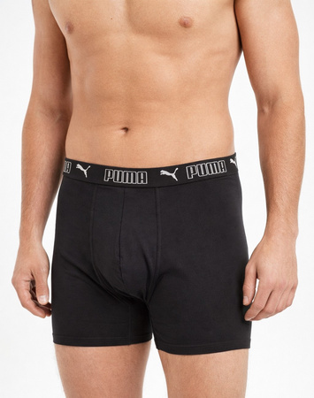 Boxeri lungi Puma pentru bărbați, pachet de 3, negri, confortabili