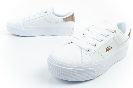 Teniși Lacoste Ziane Platform 126 pentru femei, albi, la modă