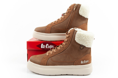 Ghete de iarnă pentru femei Lee Cooper, ușoare, cu izolație din piele de oaie