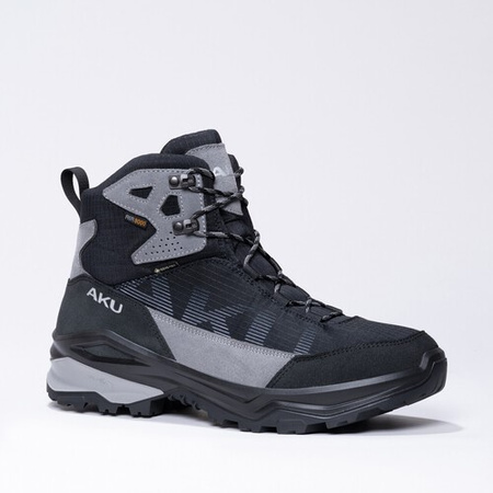 Pantofi de trekking din piele Aku Adapta Gore-Tex pentru bărbați, gri, negru