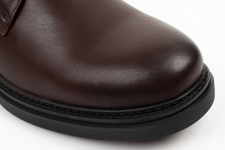 Ghete elegante Lee Cooper pentru bărbați, din piele maro