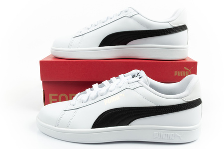 Teniși din piele pentru bărbați Puma Smash 3.0, albi