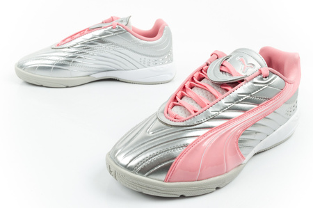 Pantofi sport Puma V-S2 Goalgetter pentru tineri, argintii la modă