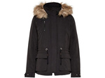 Jachetă parka de iarnă de damă Only [15136160 BLACK] cu blană, neagră.