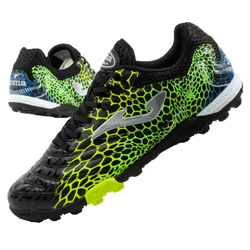 Pantofi sport Joma Turf pentru bărbați Maxima 253 Negru Verde Ghetele de fotbal Joma