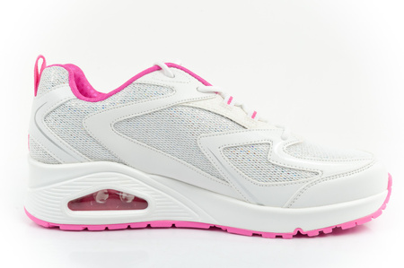 Pantofi sport pentru femei Skechers Uno-So Wavy [310555L/WPK], cu sclipici, alb.