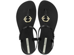 Sandale Ipanema Sandal Class pentru femei, în negru la modă cu auriu
